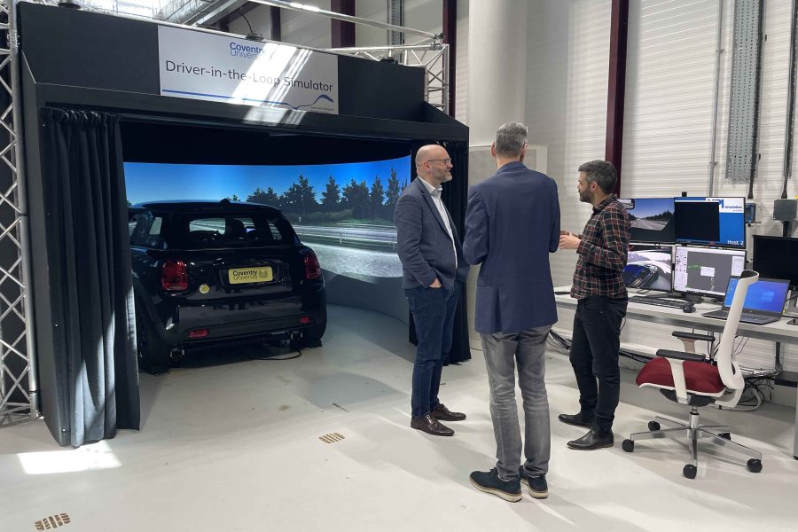 Nigel Fletcher and Paul Herriots in the design studio at the National Transport Design Centre