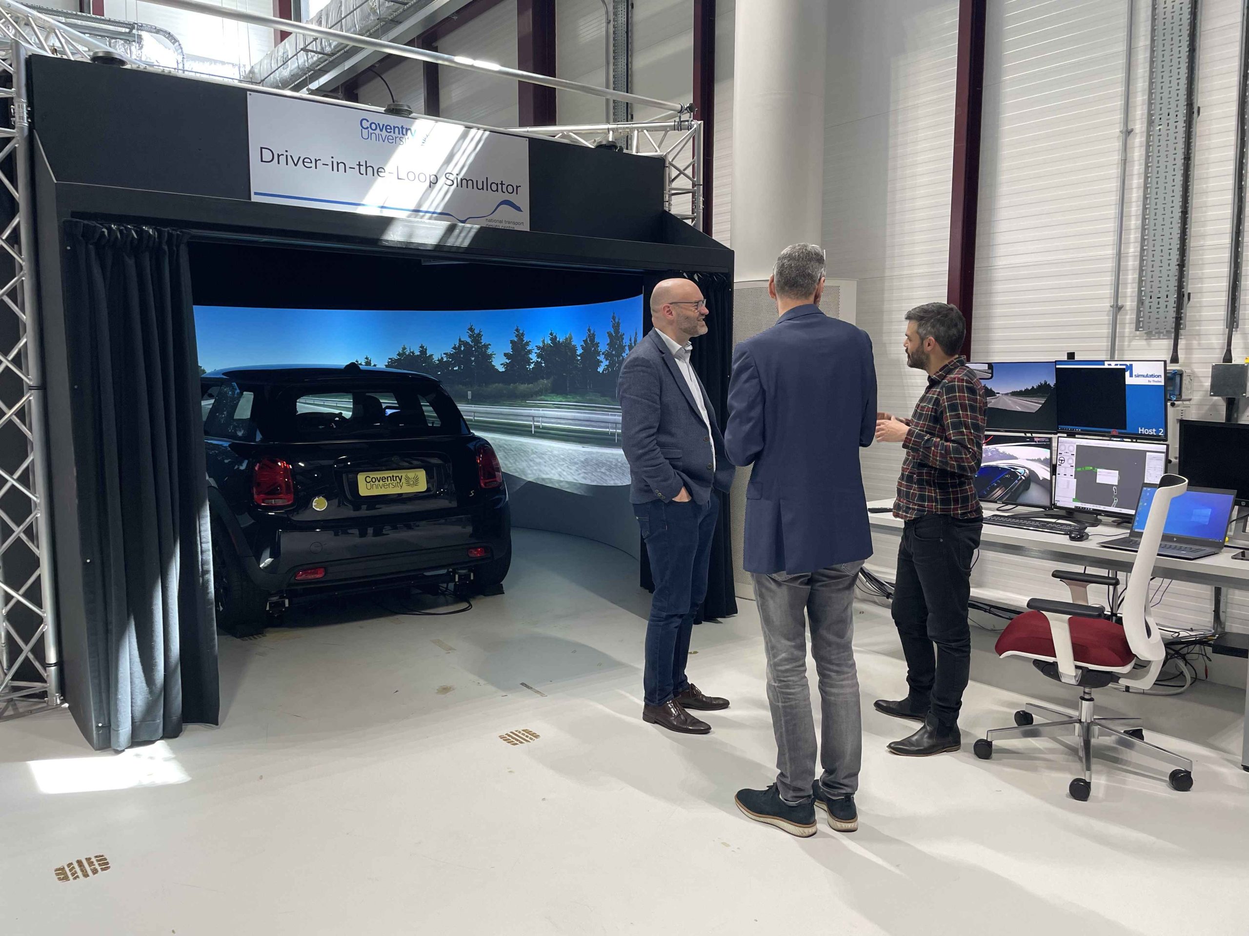 Nigel Fletcher and Paul Herriots in the design studio at the National Transport Design Centre